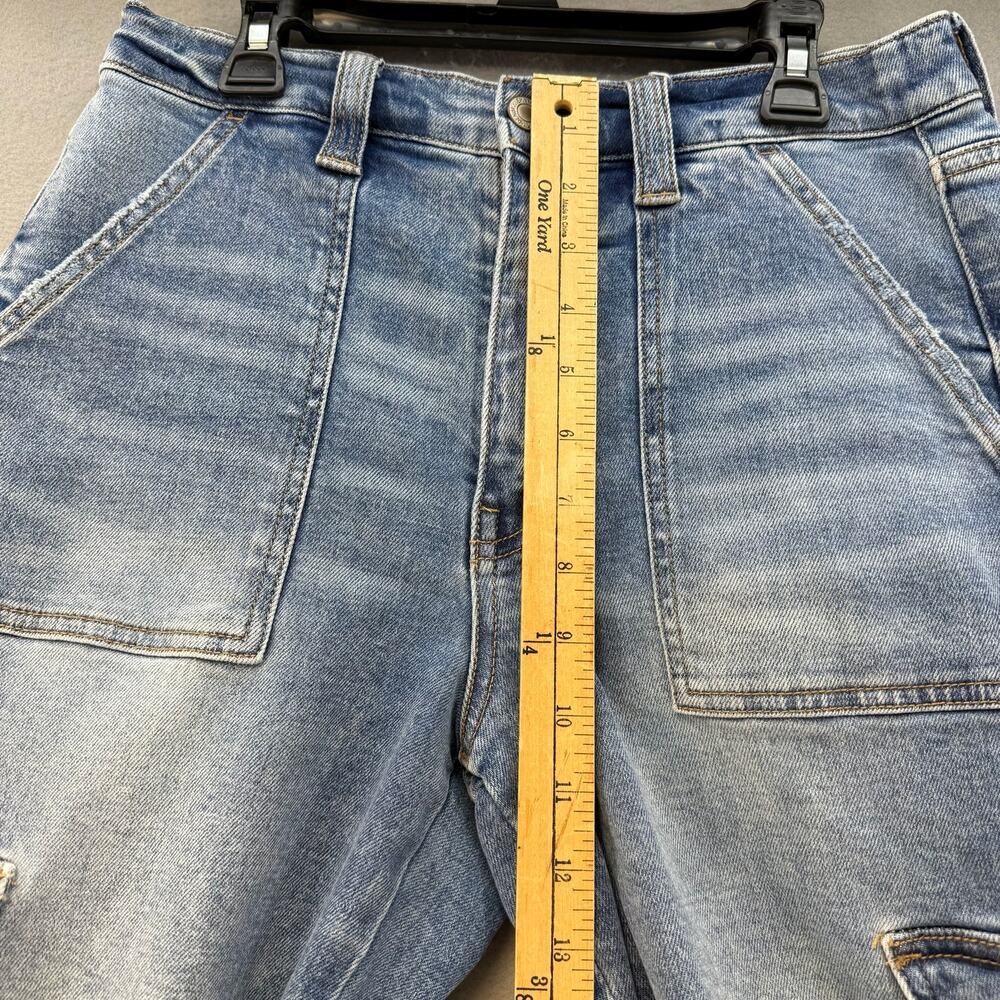 Vervet Jeans Women's 27 (4) Blue Cargo Jeans Stretch Urban Artist Boho - Picture 11 of 13